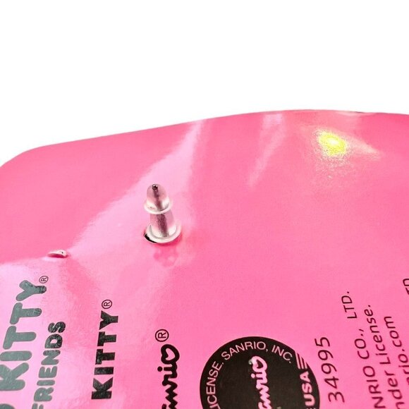 HELLO Kitty Girls Bow Dangle Earrings + Rings Set - Picture 8 of 8